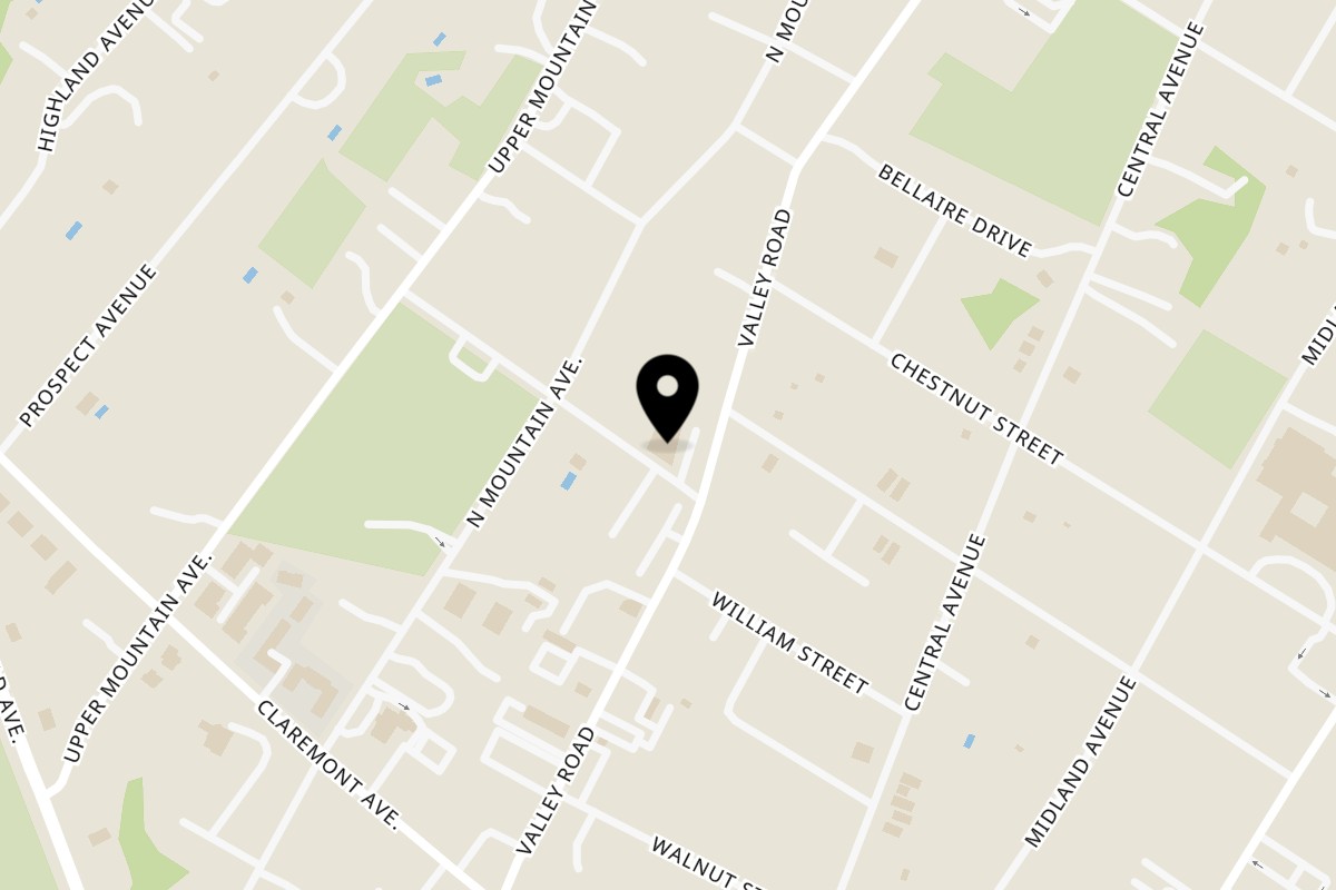 Map showing the location of Mumbai Maskaa on 150 Valley Rd Suite 6 in Montclair